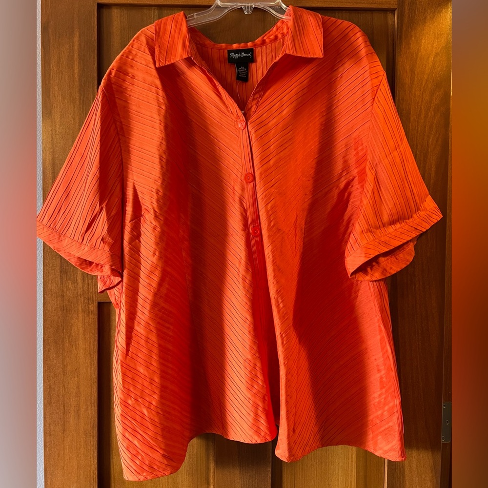 5X button up stretchy